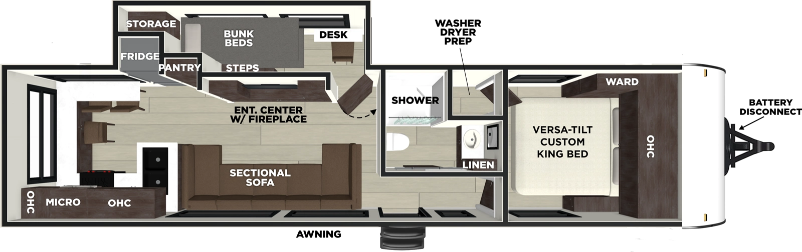 Evo 2920VB Floorplan